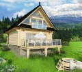 Highlander całoroczny dom z bali w górach
